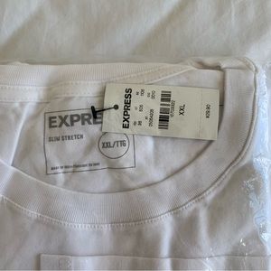EXPRESS white long sleeve shirt